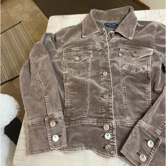 BANDOLINDOBLU BROWN CORDUROY JACKET PL - Picture 2 of 13